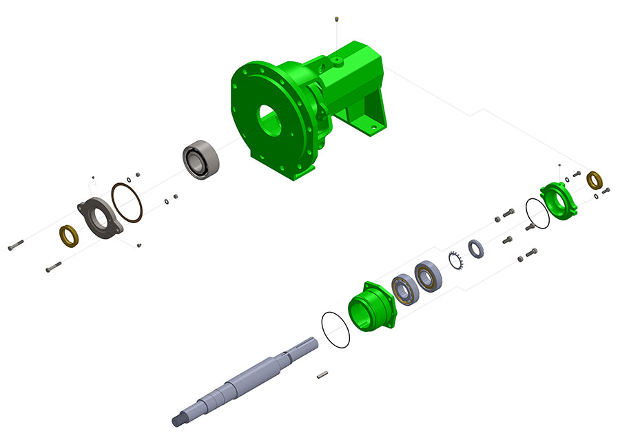 Центробежный насос -- EV -- Подшипники